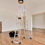 Multifunctionele vouwladder 6 in 1 - 4.7M - Inklapbaar, Doe-het-zelf en Verbouw, Verzenden, Nieuw