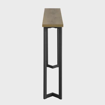 Vintage Console Tafel Metaal & Hout-Look - Smalle Hal Tafel, Verzenden, Nieuw