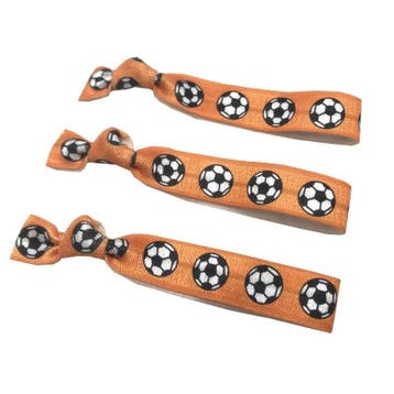 Armband/haarelastiek Voetbal oranje, Verzenden, Nieuw, Oranje, Elastiek