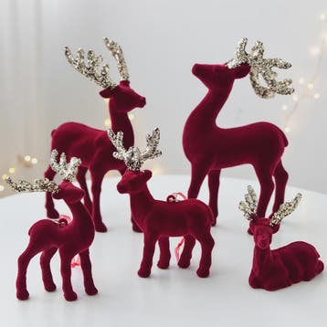 Kerstdecoratie: Pluche Herten Ornament voor Kerstboom of Bur, Huis en Inrichting, Verzenden, Nieuw
