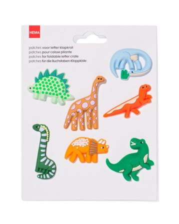 HEMA Patches letter klapkrat dino 1+1 gratis, Verzenden, Nieuw
