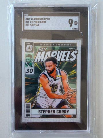 Panini Donruss Optic Stephen Curry Insert card, Net Marvels, Nieuw