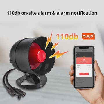 KERUI Slimme WiFi Sirene Alarm - 110dB Luide Luidspreker met, Verzenden, Nieuw