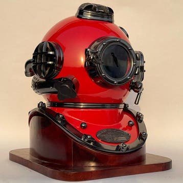 Duikhelm - XXL Nautische Duikhelm Mark V Morse Diving, Antiek en Kunst