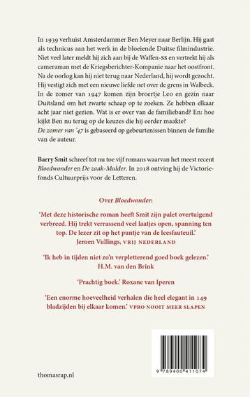 De zomer van 47 9789400411074 Barry Smit, Verzenden, Zo goed als nieuw, Barry Smit