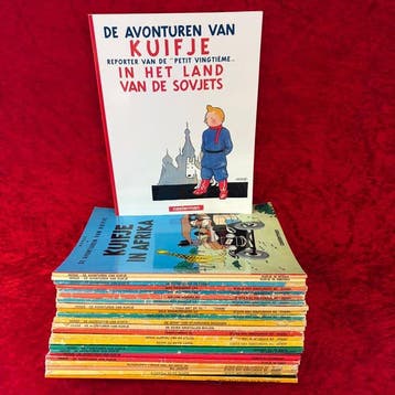 Kuifje 0 t/m 23 - Complete reeks SC - 24 Album - Herdruk, Boeken, Stripboeken, Nieuw