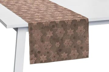Tafelloper Sterren / sneeuw - loper - tafelkleed - lopertje, Huis en Inrichting, Verzenden, Nieuw, Rechthoek, Binnen
