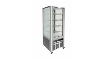 Zilveren Gebakvitrine | Verrijdbaar | 2 Formaten Combisteel, Verzenden, Nieuw in verpakking
