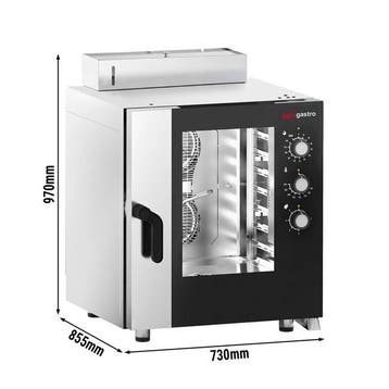 GGM Gastro | Elektrisch-Combisteamer - Handmatig - 7x GN 1/1, Witgoed en Apparatuur, Verzenden, Nieuw, Inbouw