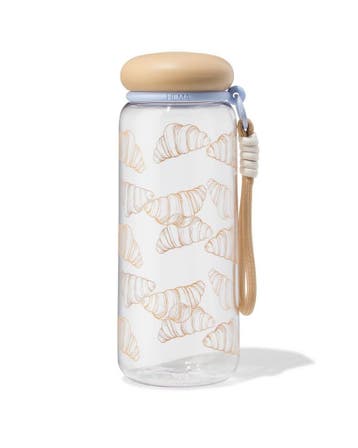 HEMA Drinkfles 700ml kunststof croissant van €8.69 voor sale, Verzenden, Nieuw