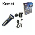Kemei KM-6333 3-in-1 Draadloze Tondeuse & Trimmer Set –, Ophalen of Verzenden, Nieuw