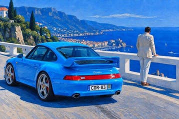 Le Yack - Bleu Riviera — Porsche 911 Turbo type 993 -