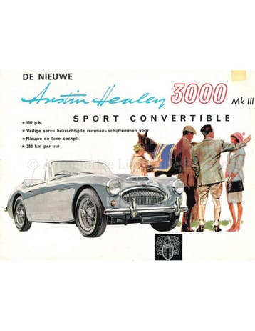 1965 AUSTIN HEALEY 3000 MK III BROCHURE NEDERLANDS, Boeken, Nieuw, Author