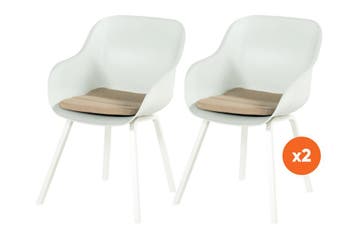 Hartman Le Soleil Element dining armstoel -  Cotton white -, Verzenden, Nieuw, Overige materialen