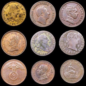 Verschillende landen. Jose Napoleón. Lot of 9 coins: various