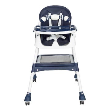 Kinderstoel meegroei blauw | RVS | Nieuw | Scherpe Prijs, Blauw, Nieuw, Ophalen of Verzenden, Metaal