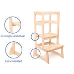 PLAY IT Leertoren Keukenhulp Opstapje 52x45x91CM Hout kleur, Verzenden, Nieuw, Overige typen