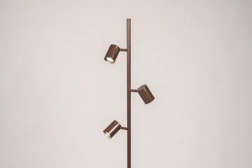 Rietveld Vloerlampen - Bruin - Metaal, Aluminium, Huis en Inrichting, Lampen | Vloerlampen, Verzenden, Nieuw