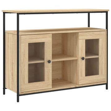 Dressoir 100cm Sonoma Eiken | Retourdeal 35% Korting, Huis en Inrichting, Kasten | Dressoirs, 100 tot 150 cm, Klassiek, Ophalen of Verzenden