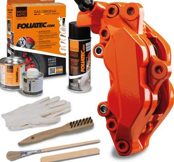 Foliatec Remklauwlakset – flame oranje – 3 Componenten, Verzenden