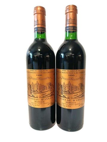 1990 Château dIssan - Margaux Grand Cru - 2 Flessen (0.75, Nieuw
