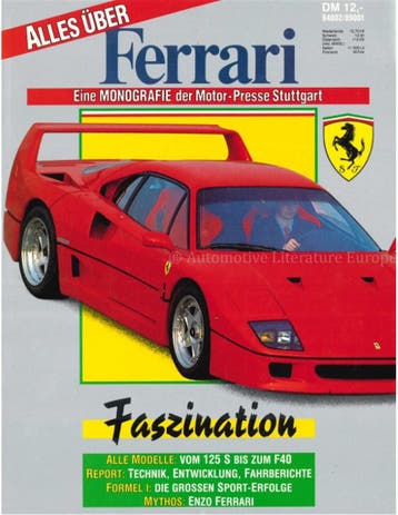 ALLES UBER FERRARI, EINE MONOGRAFIE (Nr.7) AUS DER, Nieuw, Ferrari, Author