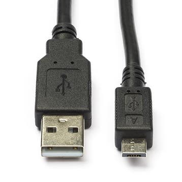USB A naar Micro USB A kabel | 2 meter | USB 2.0, Verzenden, Nieuw