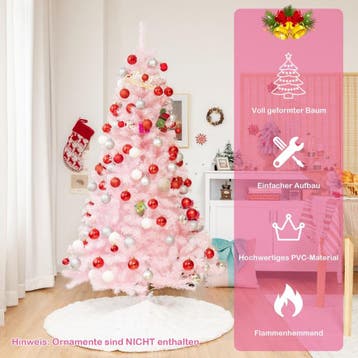 2dekans | Coast Kunstkerstboom Roze – 75 x 75 x 150 cm – Met, Diversen, Ophalen of Verzenden, Zo goed als nieuw