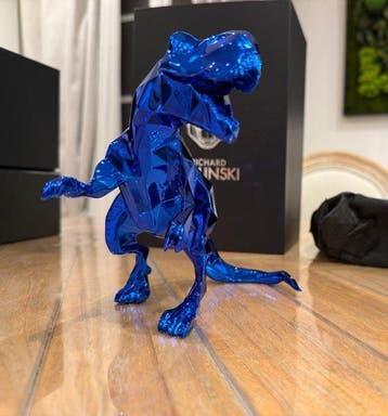 Richard Orlinski (1966) - T-Rex electric blue