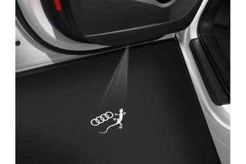 Audi instapverlichting LED met logoprojectie van Audi gecko, Ophalen of Verzenden, Nieuw