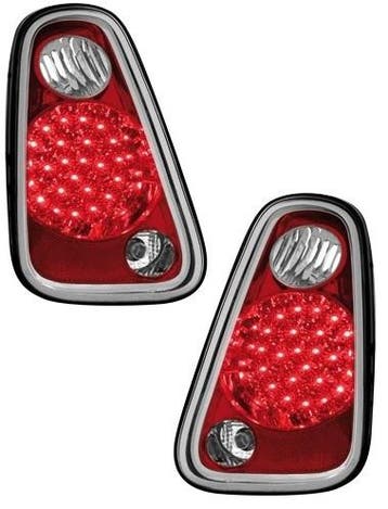 Achterlichten Mini cooper R50/R53 01-06 LED rood/clear, Ophalen of Verzenden, Nieuw