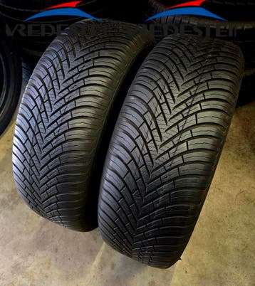 2x 195 55 R15 VREDESTEIN*4SEASON* DEMO €60 P.S GEMONTEERD, Ophalen, Gebruikt, 15 inch, All Season
