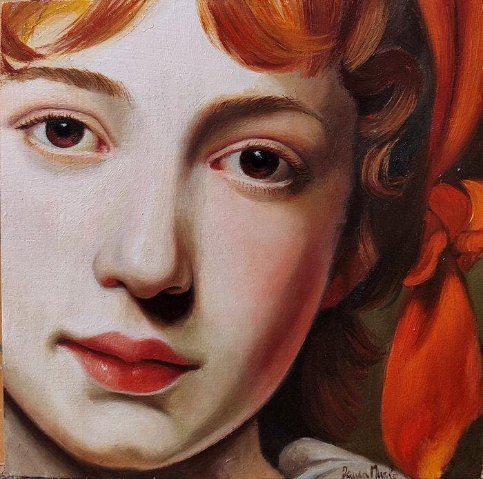 laura Muolo - La Mondina, Antiek en Kunst, Kunst | Schilderijen | Modern