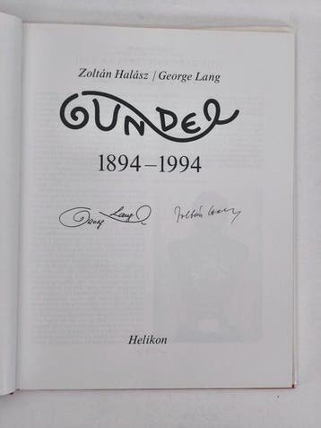 Zoltán Halász / George Lang - Gundel 1894-1994 - 1993, Antiek en Kunst