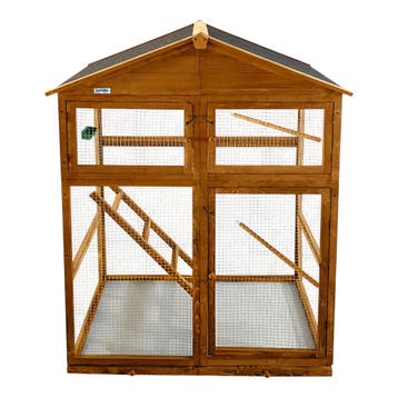 Volière | Vogelkooi | Vogelhok | 115x58x164cm | Bruin | Hout, Verzenden, Nieuw