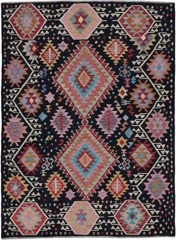 Handgeweven Designer Kelim – Afghan Design - Kelim - 242 cm, Huis en Inrichting, Nieuw