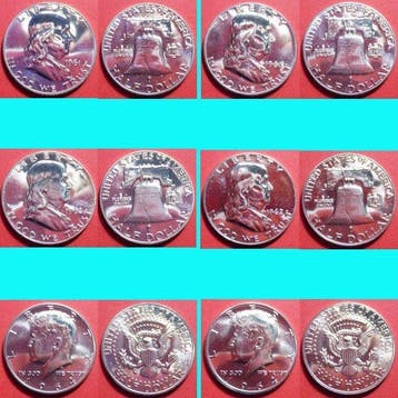 Verenigde Staten. Half Dollar 1961/1962, Benjamin Franklin