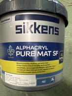Sikkens Alphatex Pure Mat SF - Citroen - 5 liter, Overige kleuren, 5 tot 10 liter, Nieuw, Ophalen of Verzenden