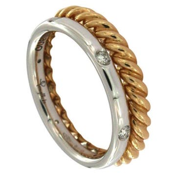 Pomellato - Ring - Milano - 18 karaat Geel goud, Witgoud, Nieuw