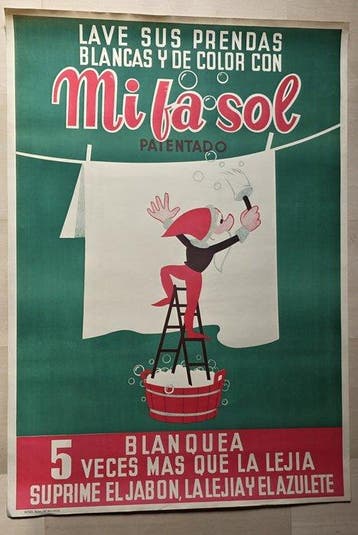 Anonymous - Mi fa sol. Lave sus prendas, Antiek en Kunst
