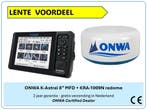 NIEUW - ONWA radar set: K-Astral 8 kaartplotter + Radome, Ophalen of Verzenden, Nieuw, Radar