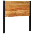 vidaXL Hoofdeinde 100 cm massief hout acaciahout en ijzer, Verzenden, Nieuw, Bruin, Hout