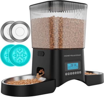 Automatische Voerbak Kat - Dubbel RVS | Retourdeal 34% Ko..., Dieren en Toebehoren, Kattenvoerbakken en Drinkbakken, Ophalen of Verzenden