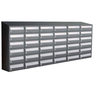 Brievenbusunit Hive set wand 6-breed, 6-hoog - antraciet, Verzenden, Nieuw