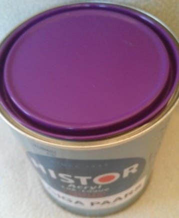 Acryl Hoogglans - Knal Paars - 1 liter (Waterbasis), Doe-het-zelf en Verbouw, Verf, Beits en Lak, Paars, Nieuw, Ophalen of Verzenden