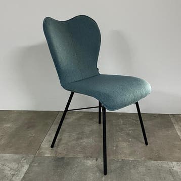 Bert Plantagie Set Van 4 Eetkamerstoelen Aiko Four -, Huis en Inrichting, Stoelen, Ophalen of Verzenden, Zo goed als nieuw, Grijs