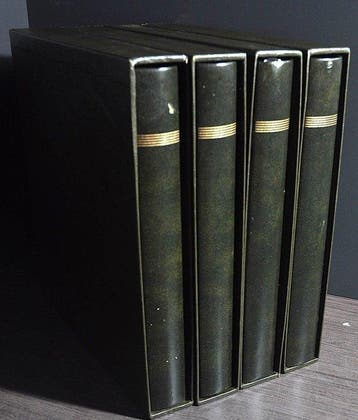 Bulgarije - 4 lege luxe Lindner Albums met cassettes en, Gestempeld