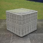 Toscane bijzettafel 50x50xH45 cm wit grijs, Tuin en Terras, Ophalen of Verzenden, Nieuw
