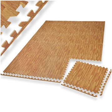 Set van 24 beschermingsmatten - houtmotief, Verzenden, Nieuw