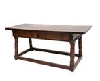 Een notenhouten tafel, Spanje, 17e eeuw, Gebruikt